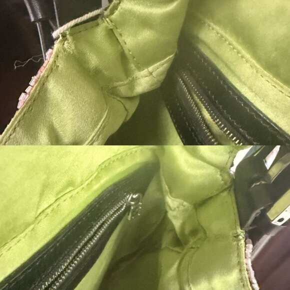 Fendi Mamma Baguette Beaded Fringe Shoulder Bag Bucket Hand Bag FF - Picture 14 of 14